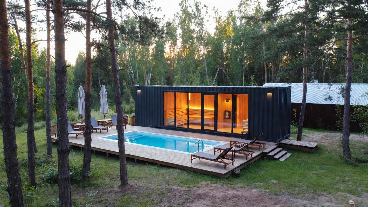 Бани из контейнеров